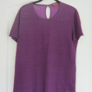 Max Mara Week-End Purple Top Size L Linen